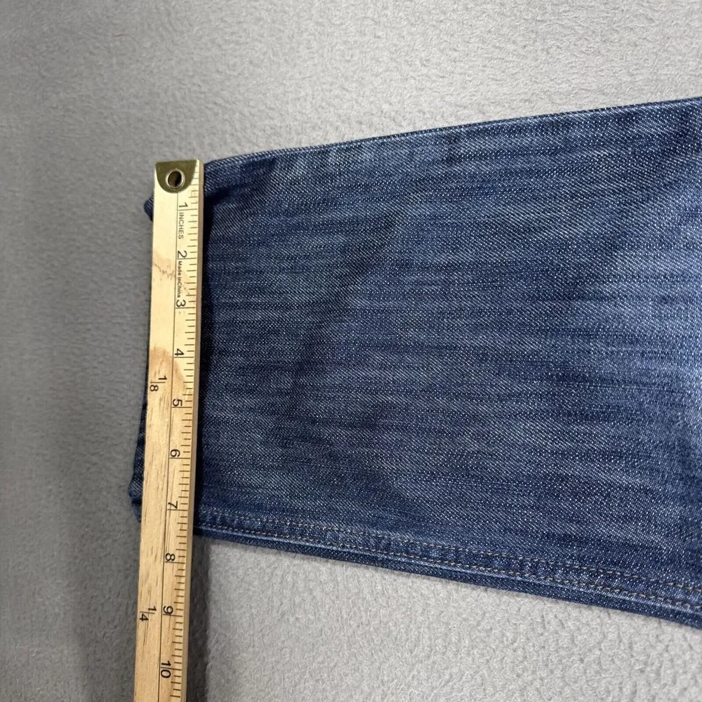 Joe's Jeans Brixton Women 29x28 Blue Low Straight Relaxed Distressed Faded Denim